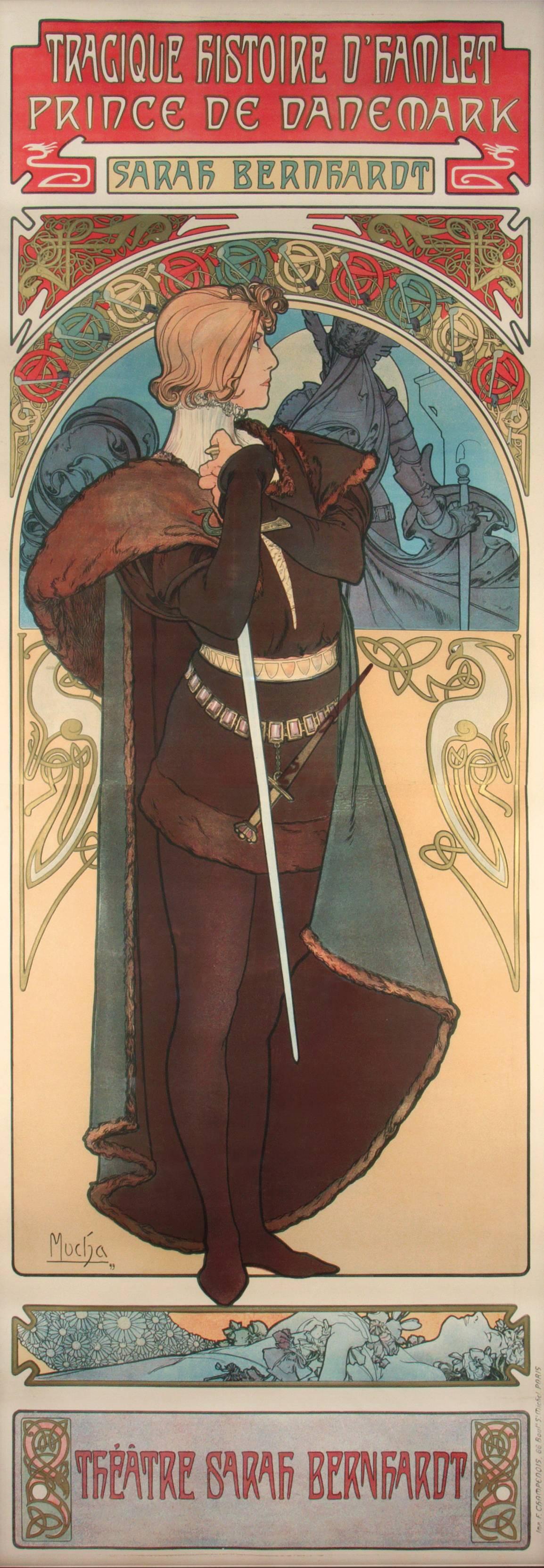 Alphonse Mucha Figurative Print – Hamlet