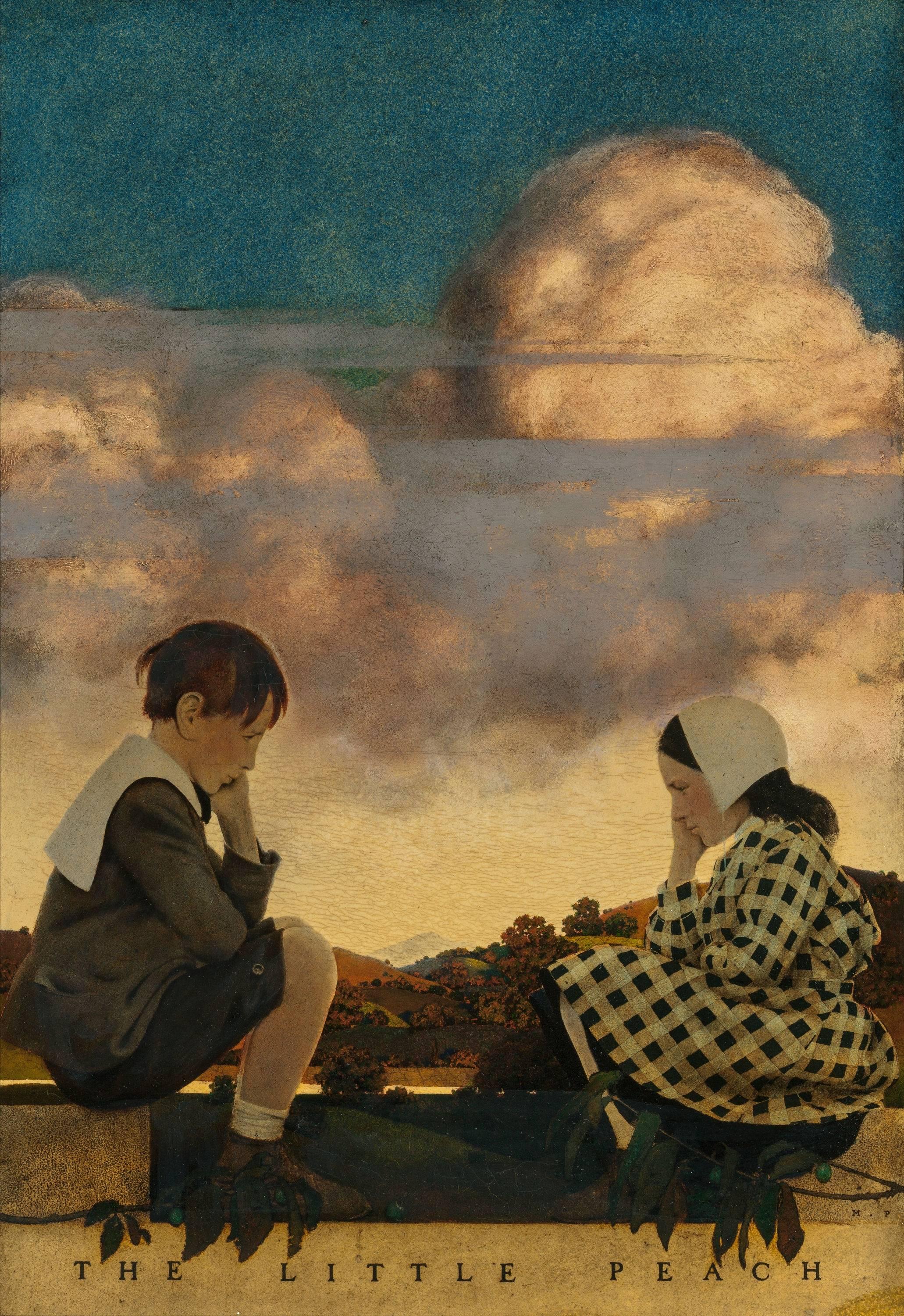 Maxfield Parrish Figurative Painting - The Little Peach