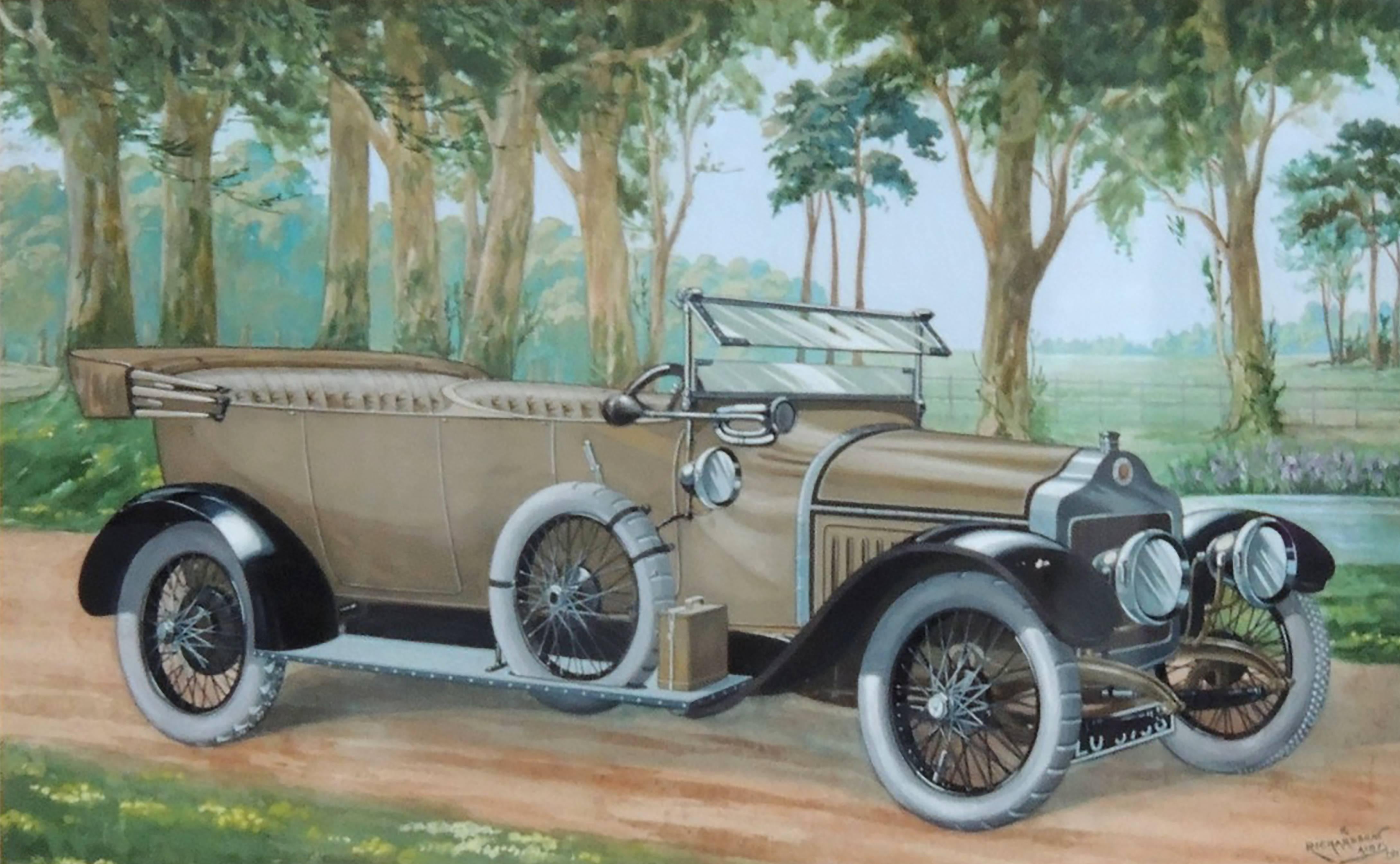 Alexander R. Richardson Still-Life Painting - Minerve, Four Seater Touring Car