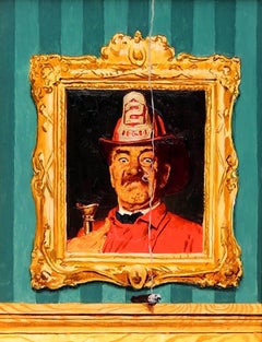 The Fireman, Study for Saturday Evening Post Cover