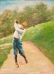 Yellow Hatted Golfer