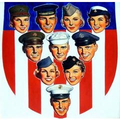Heads of Members of a Variety of Branches of the U.S. Military 4