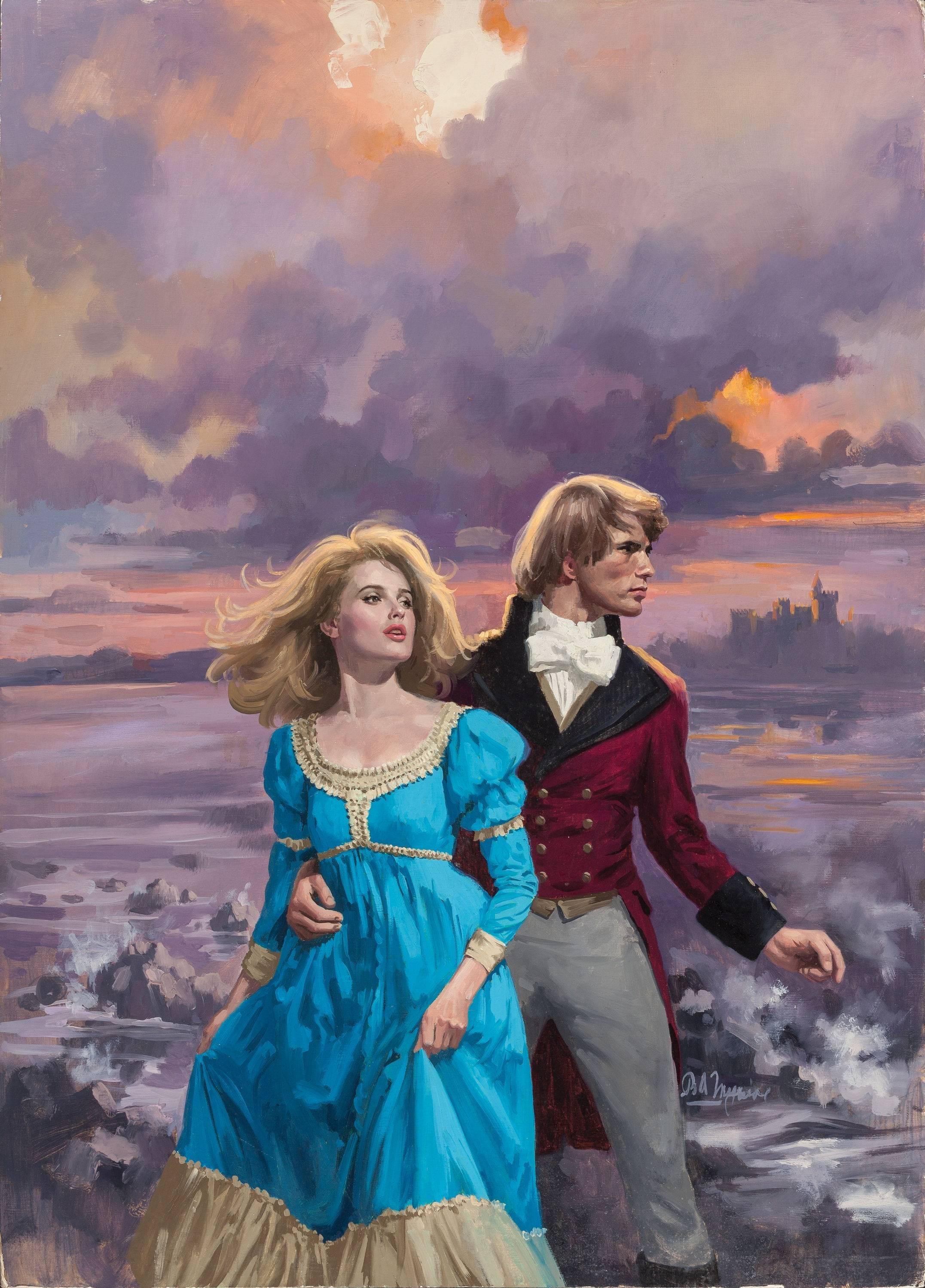 Robert Maguire Figurative Painting - Married by Mistake, Romance Paperback Cover