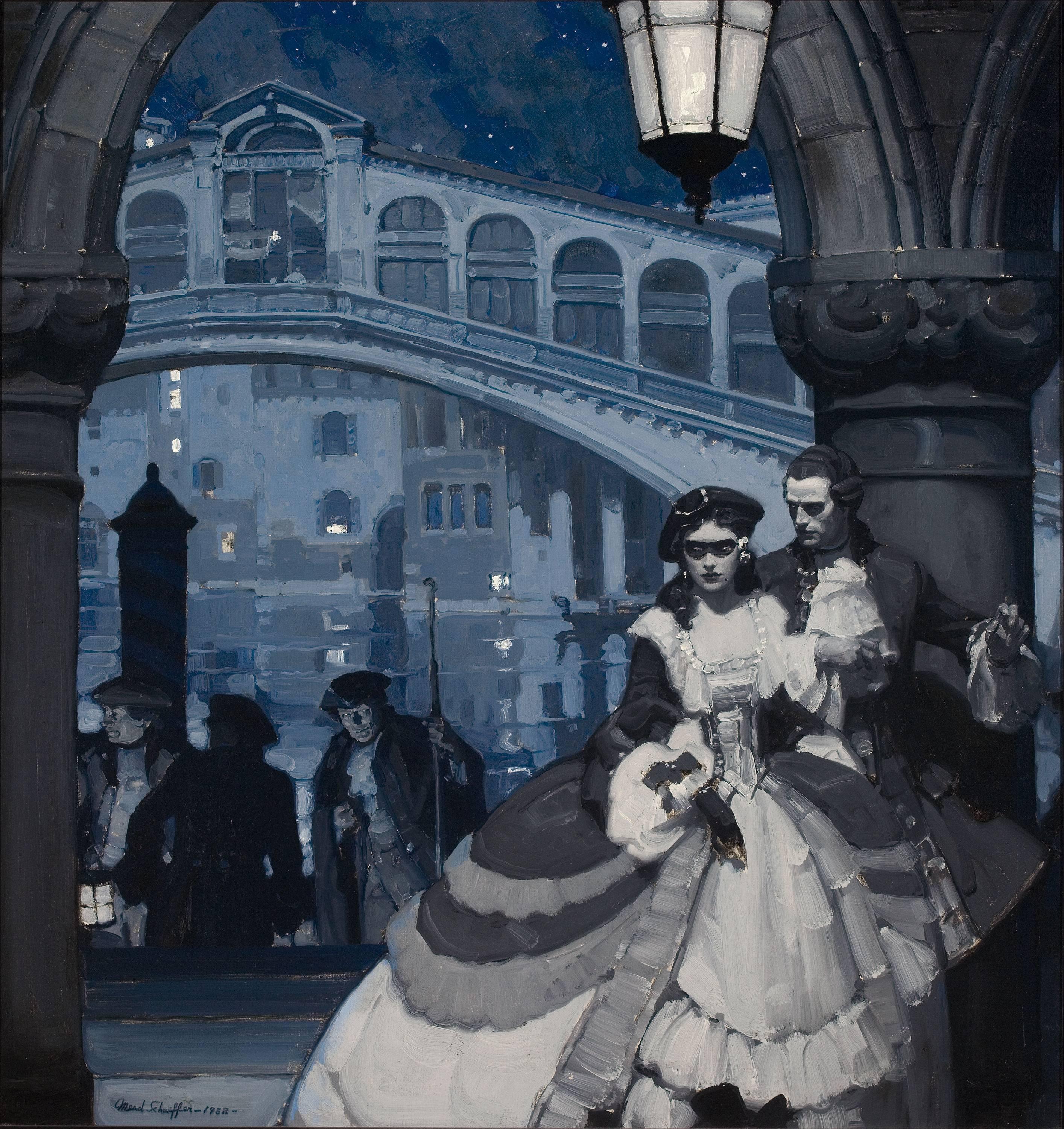 Mead Schaeffer Figurative Painting - Forbidden Lover, The Ladies' Home Journal