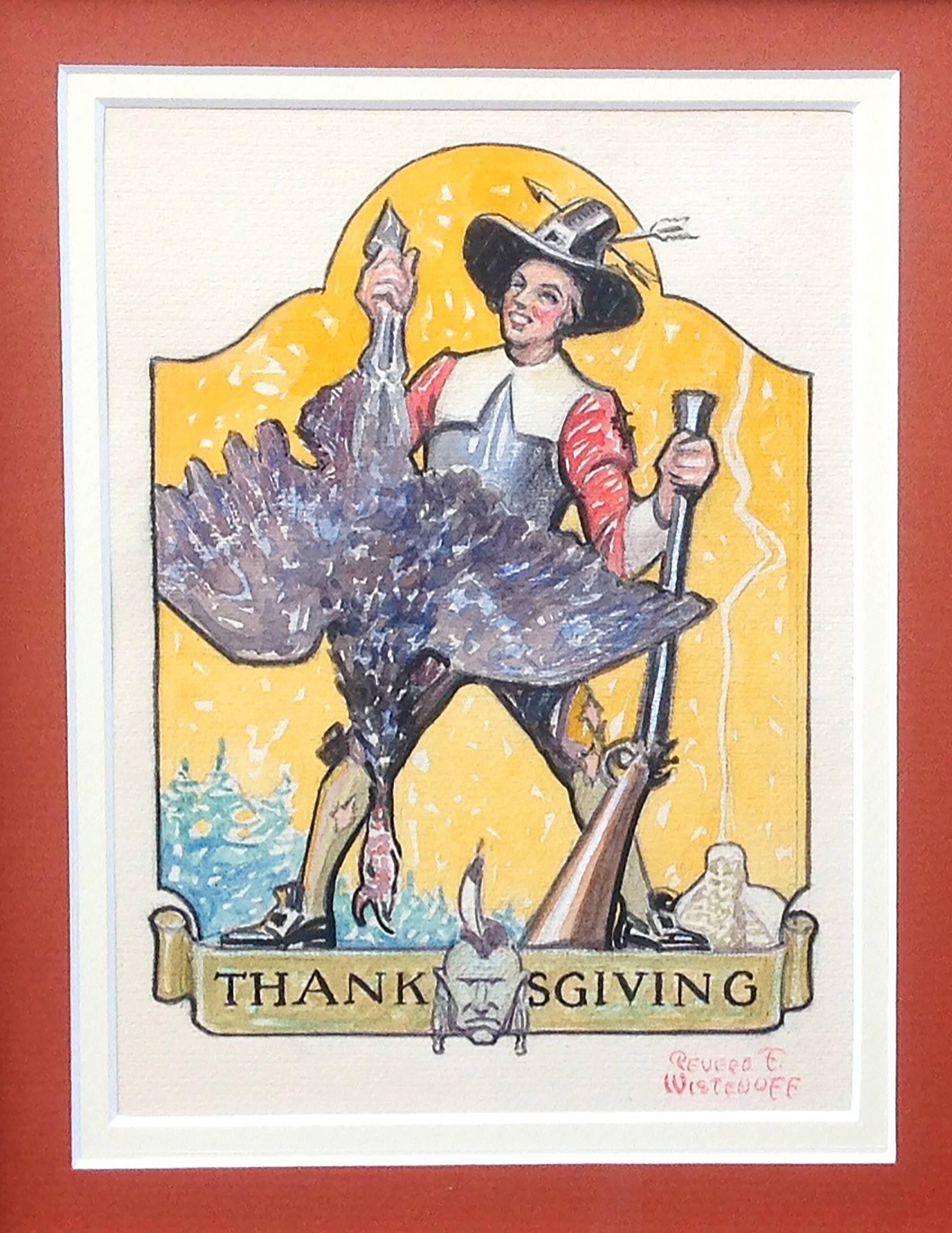 Revere Wistehuff Figurative Art – Thanksgiving-Tag