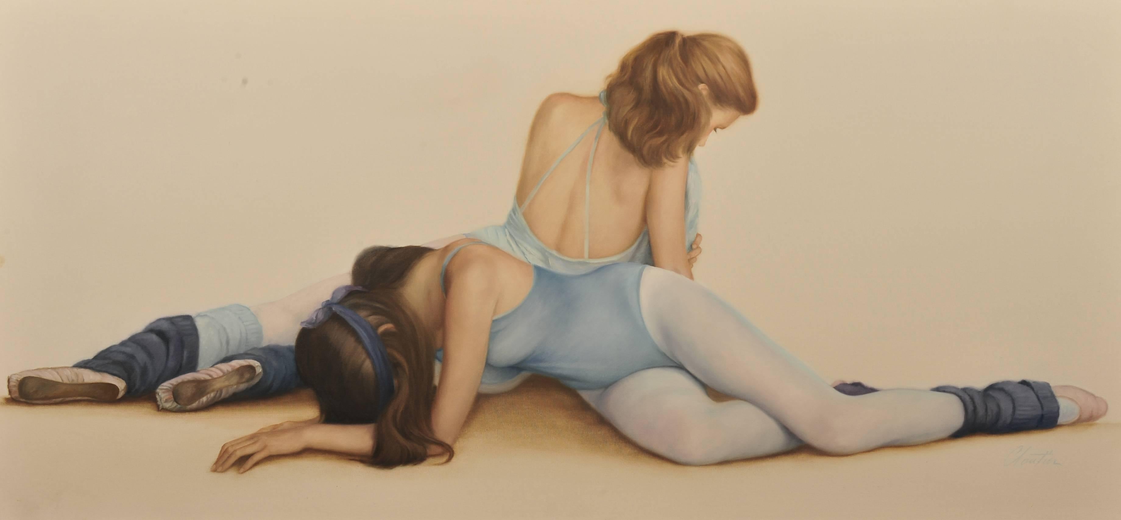 Francois Cloutier Figurative Painting - Two At Rest