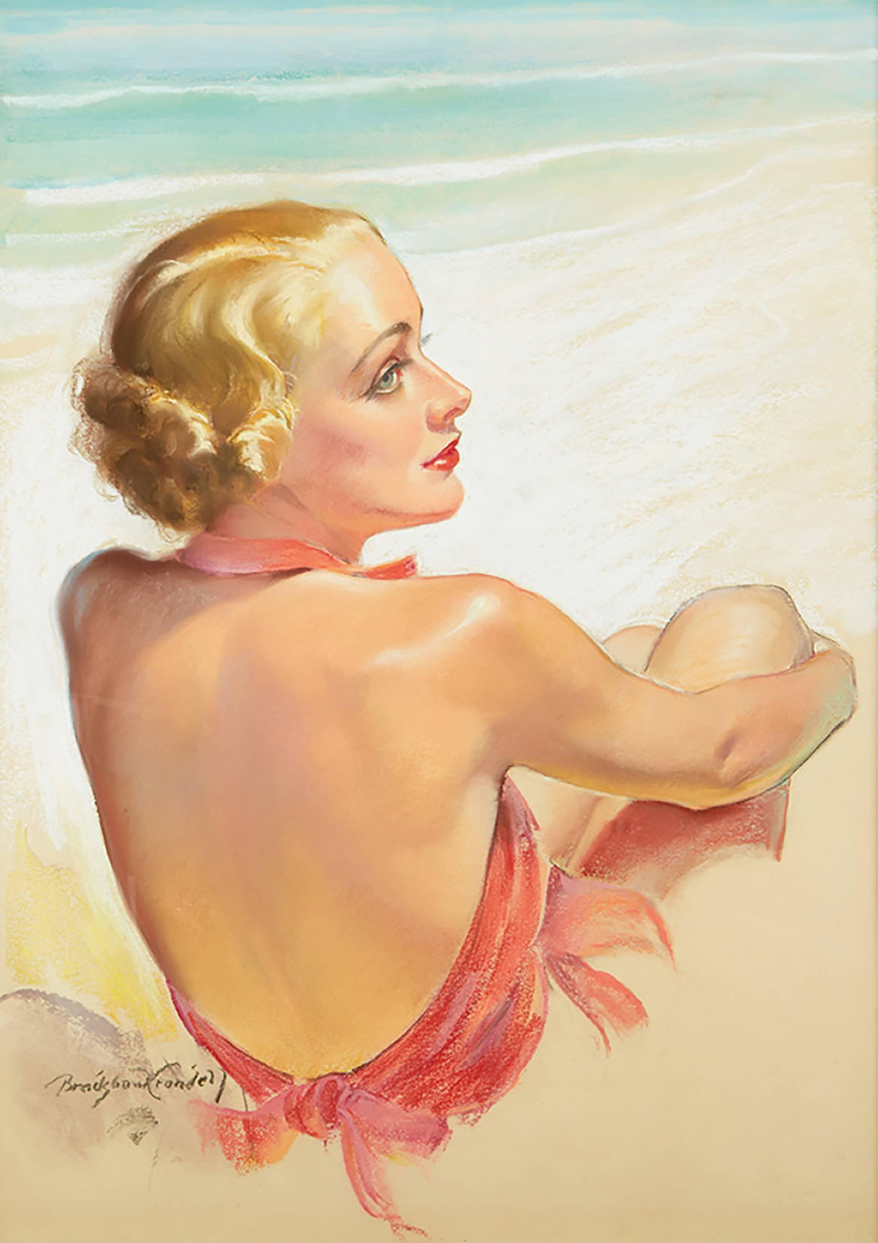 Bradshaw Crandell Portrait - Bathing Beauty (Carole Lombard)