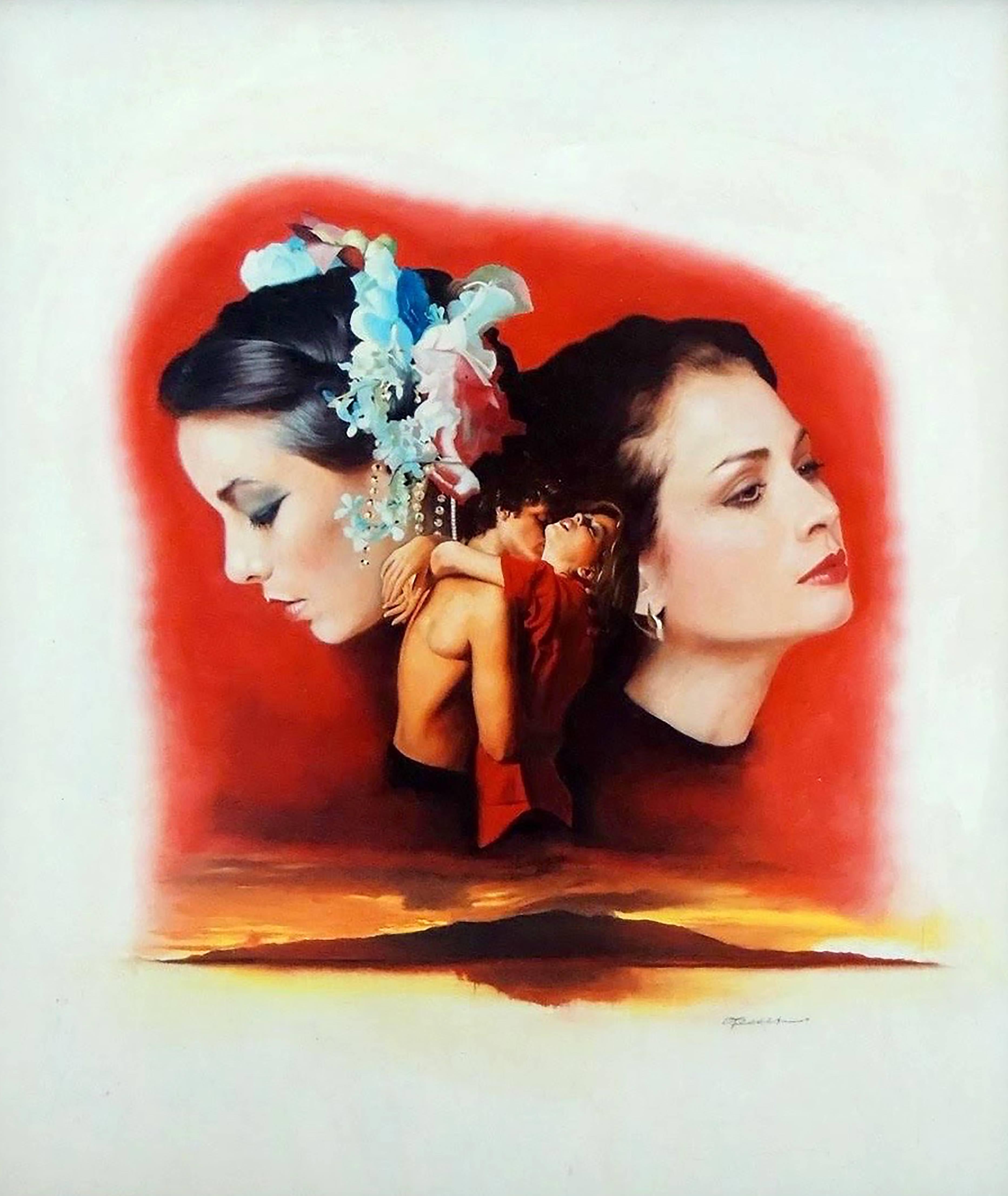 Figurative Painting de Ron Lesser - Lejos de casa, cubierta de bolsillo