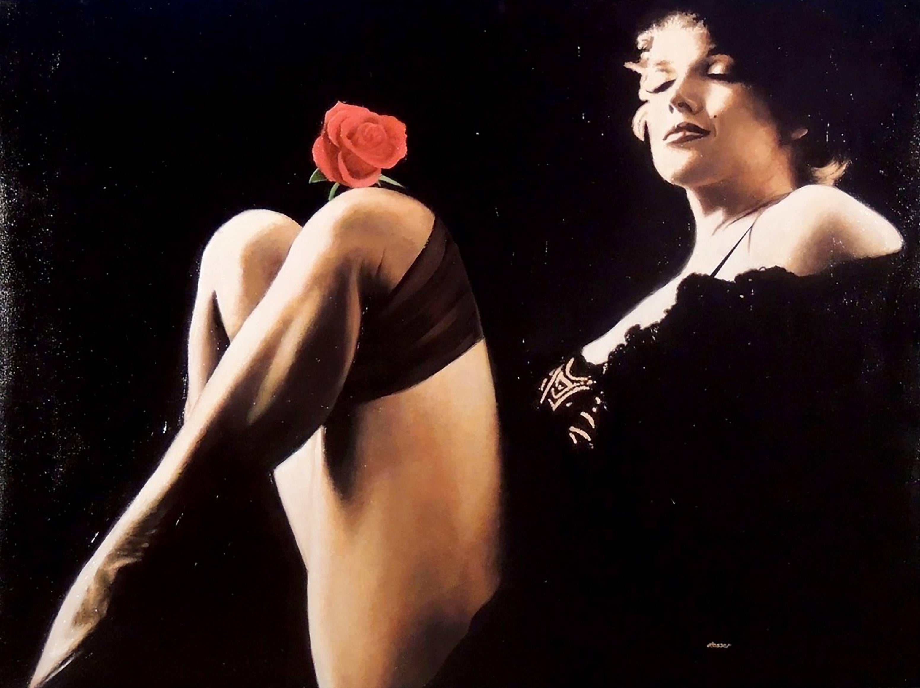Ron Lesser Figurative Painting - Marilyn Monroe - Fetish