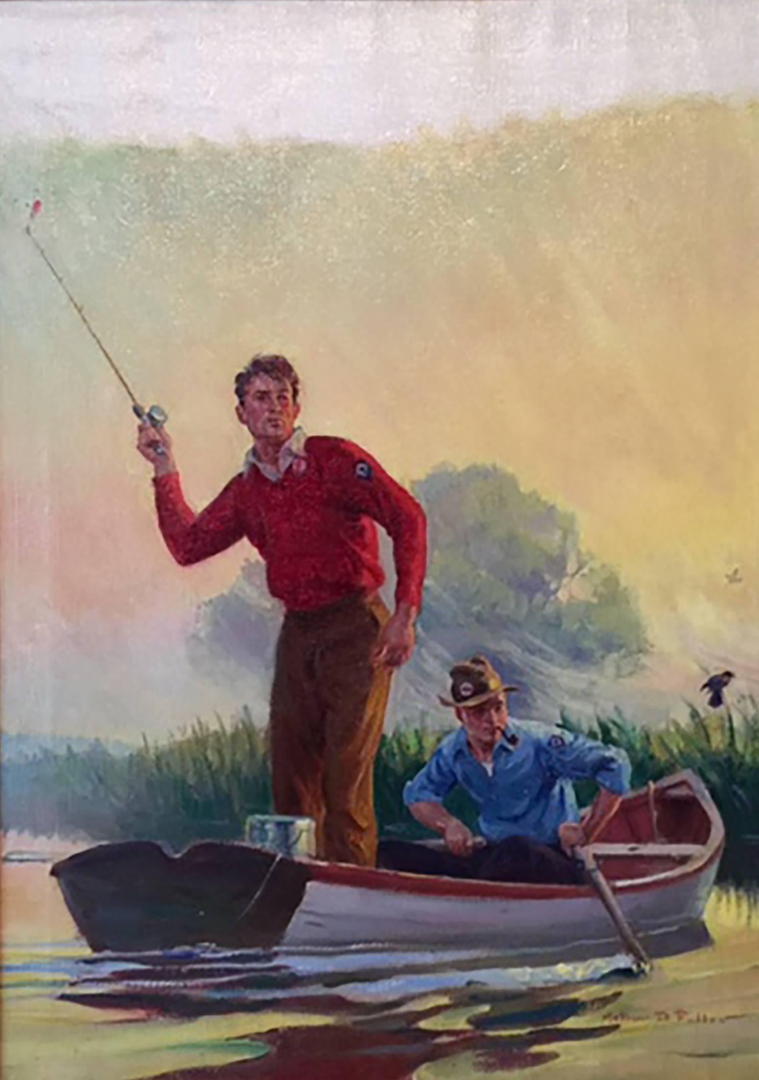 Arthur Fuller Figurative Painting - Field and Stream Magazine Cover