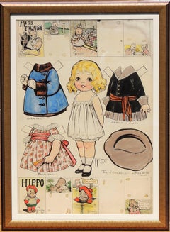 Décoration de poupée papier