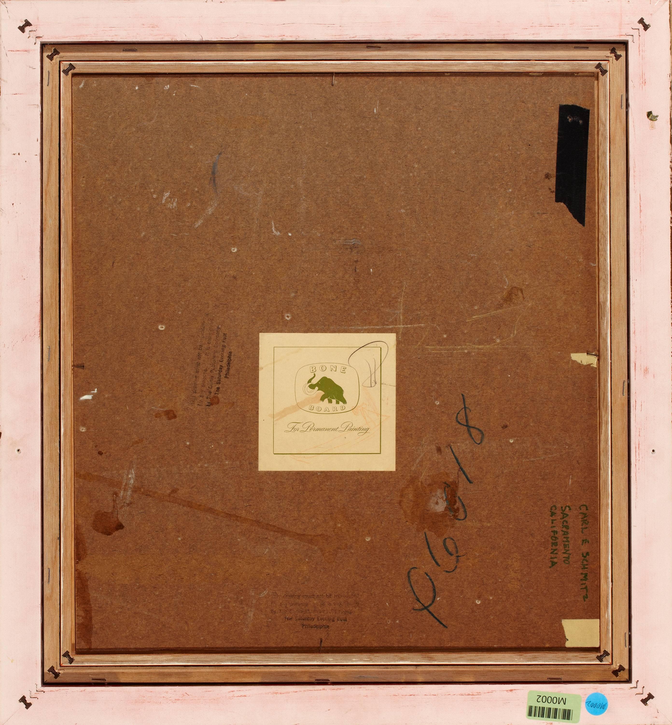 Médium : Huile sur carton
Signature : Signé en bas à gauche
Taille à vue 18.50
