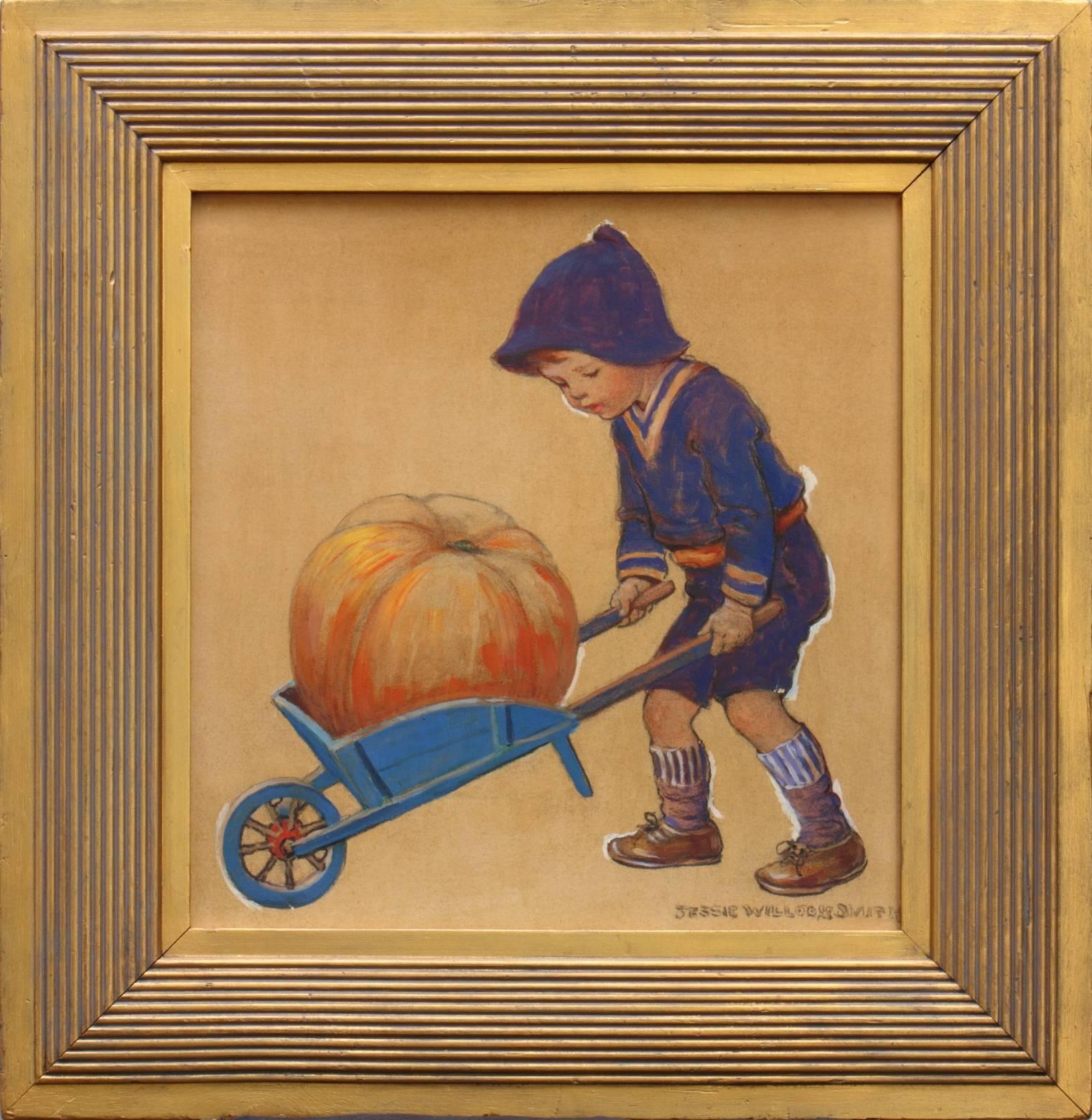 Thanksgiving, Good Housekeeping-Zeitungscover – Painting von Jessie Willcox Smith