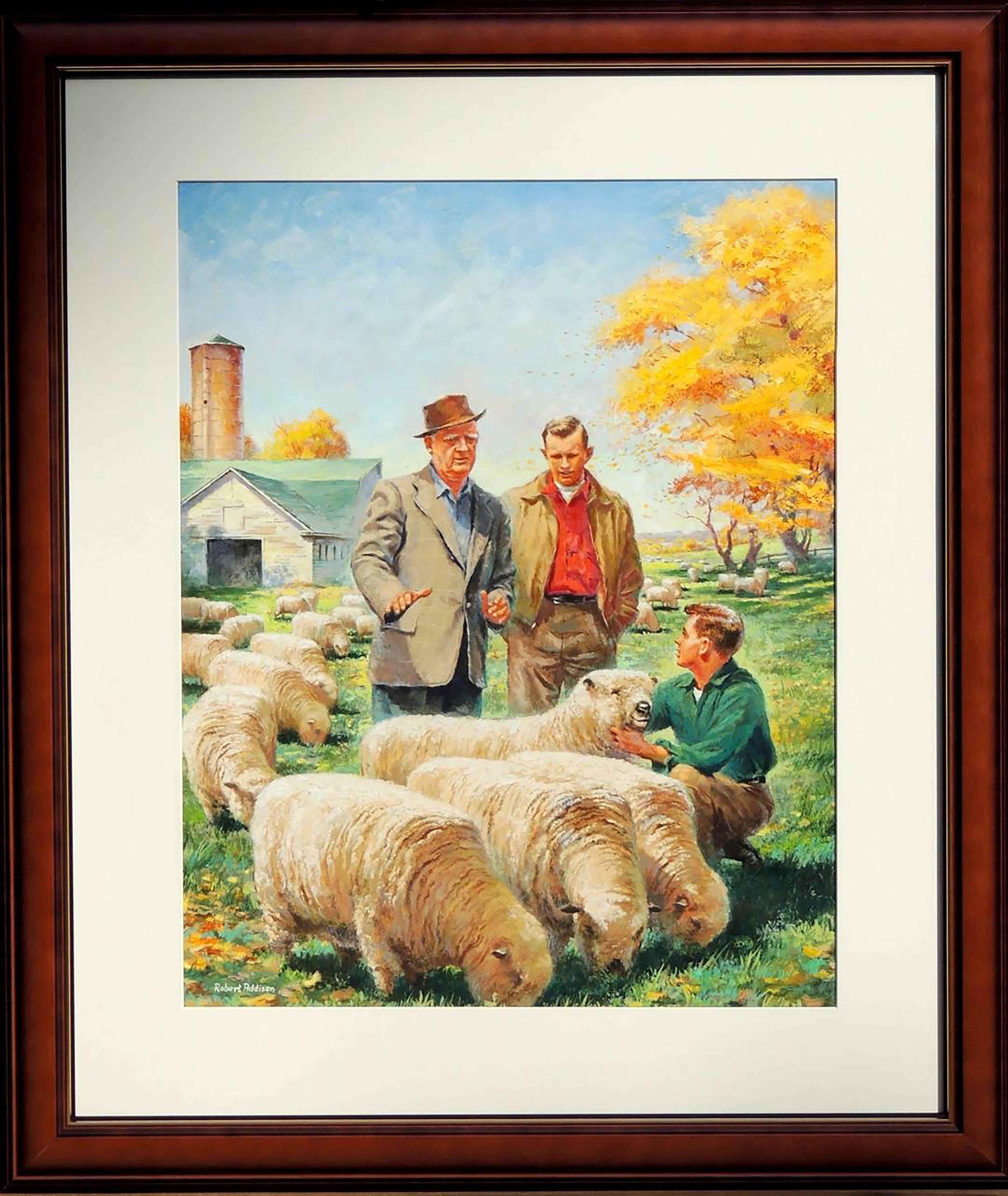 Copertina della rivista Country Gentleman - Painting di Robert Addison