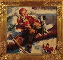 Patinage de jour de neige