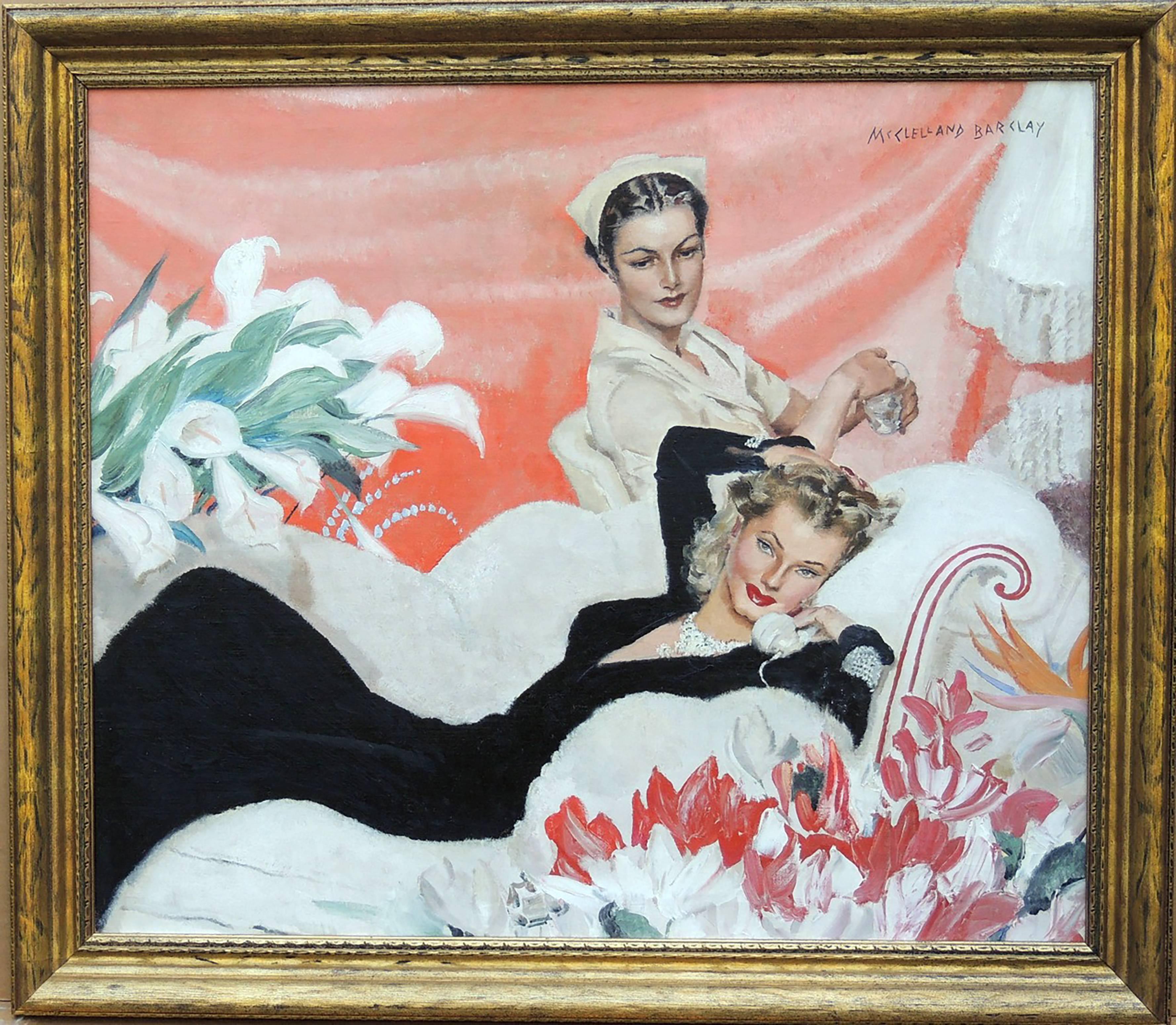 Hotel para mujeres - Painting de McClelland Barclay