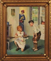 Girl Baking Biskuitwaren