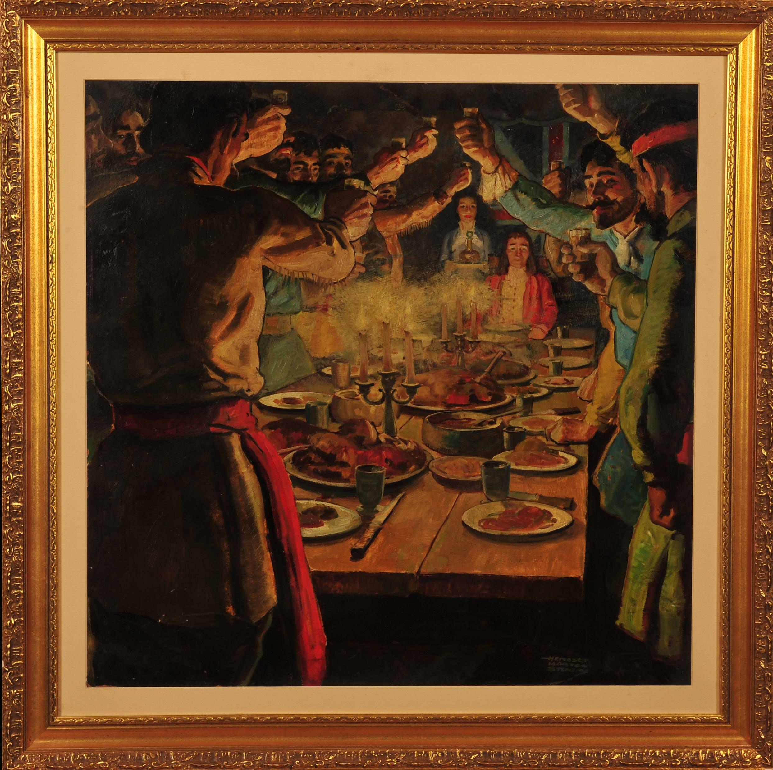 The Feast - Painting by Herbert Morton Stoops