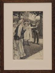 "Sie ging an ihren Platz und brannte, ohne ihr übliches, sorgfältiges Ziel zu vernachlässigen.