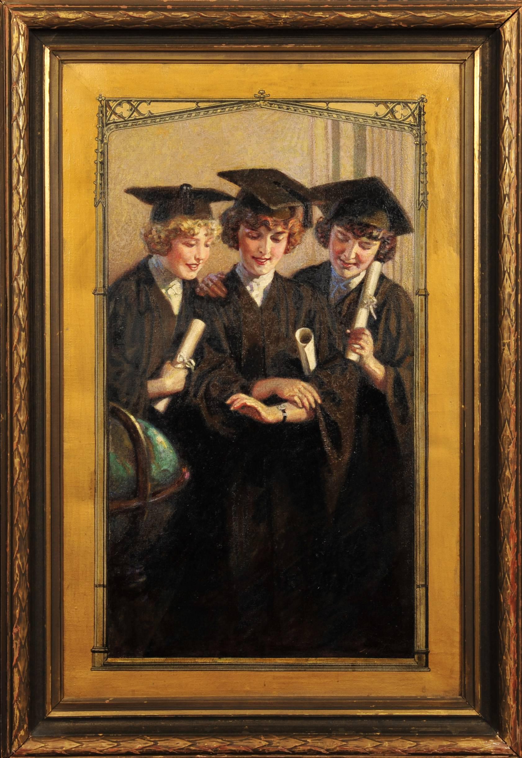 The Graduates, Watch Advertisement - Painting by Unknown