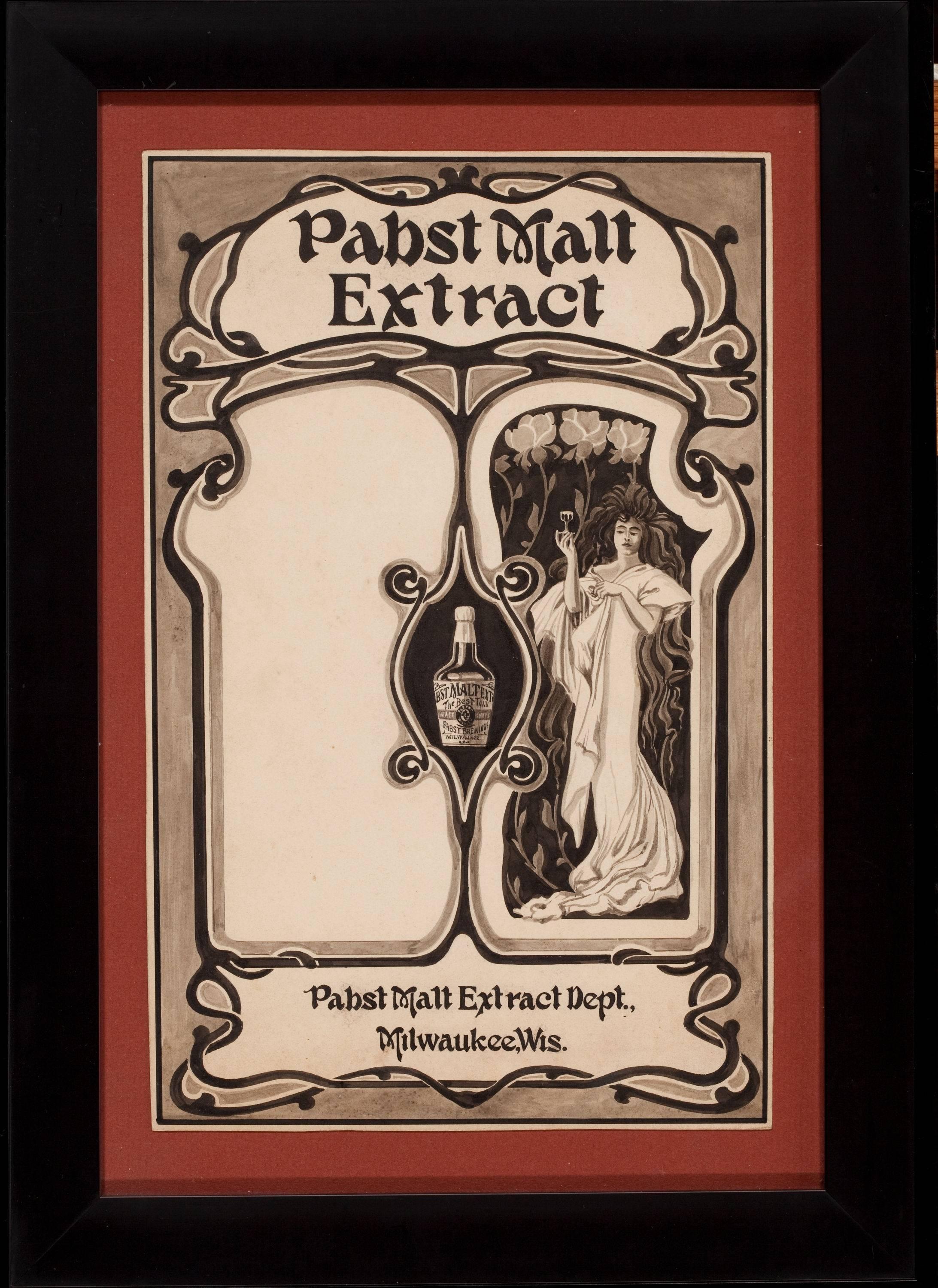 Pabst Malt Advertisement  - Art by Unknown