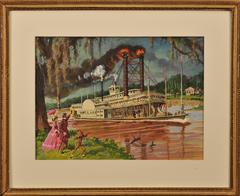 Waving at the Robert E. Lee