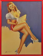 Pin-up Calendar Illustration