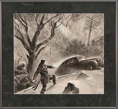 "There's Two Kinds of Heroes" Story Illustration, Saturday Evening Post