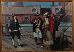 “Dusk Upon the Wharf” Story illustration for “Make-Believe”