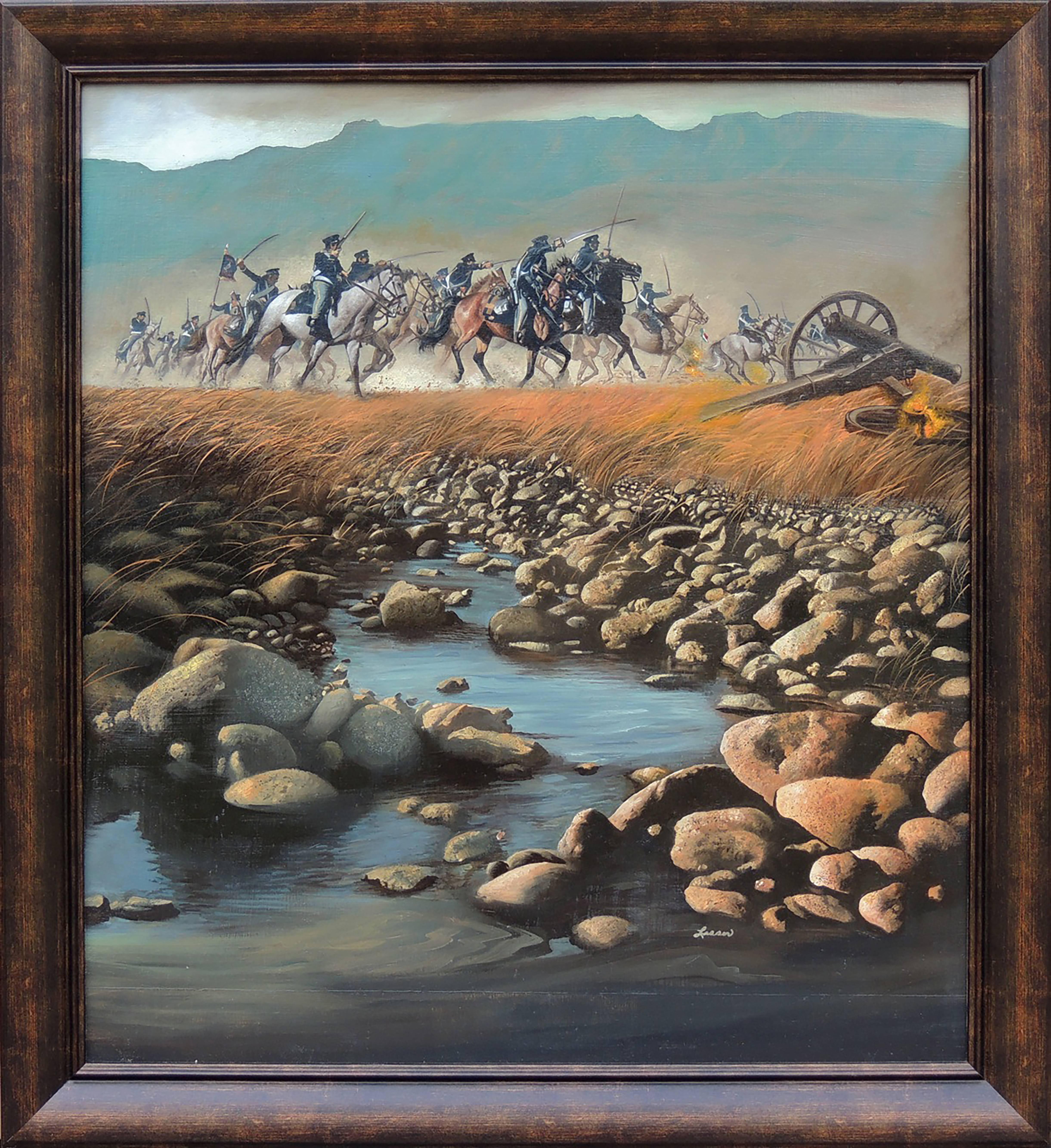 Ole Devil At San Jacinto - Painting by Ron Lesser