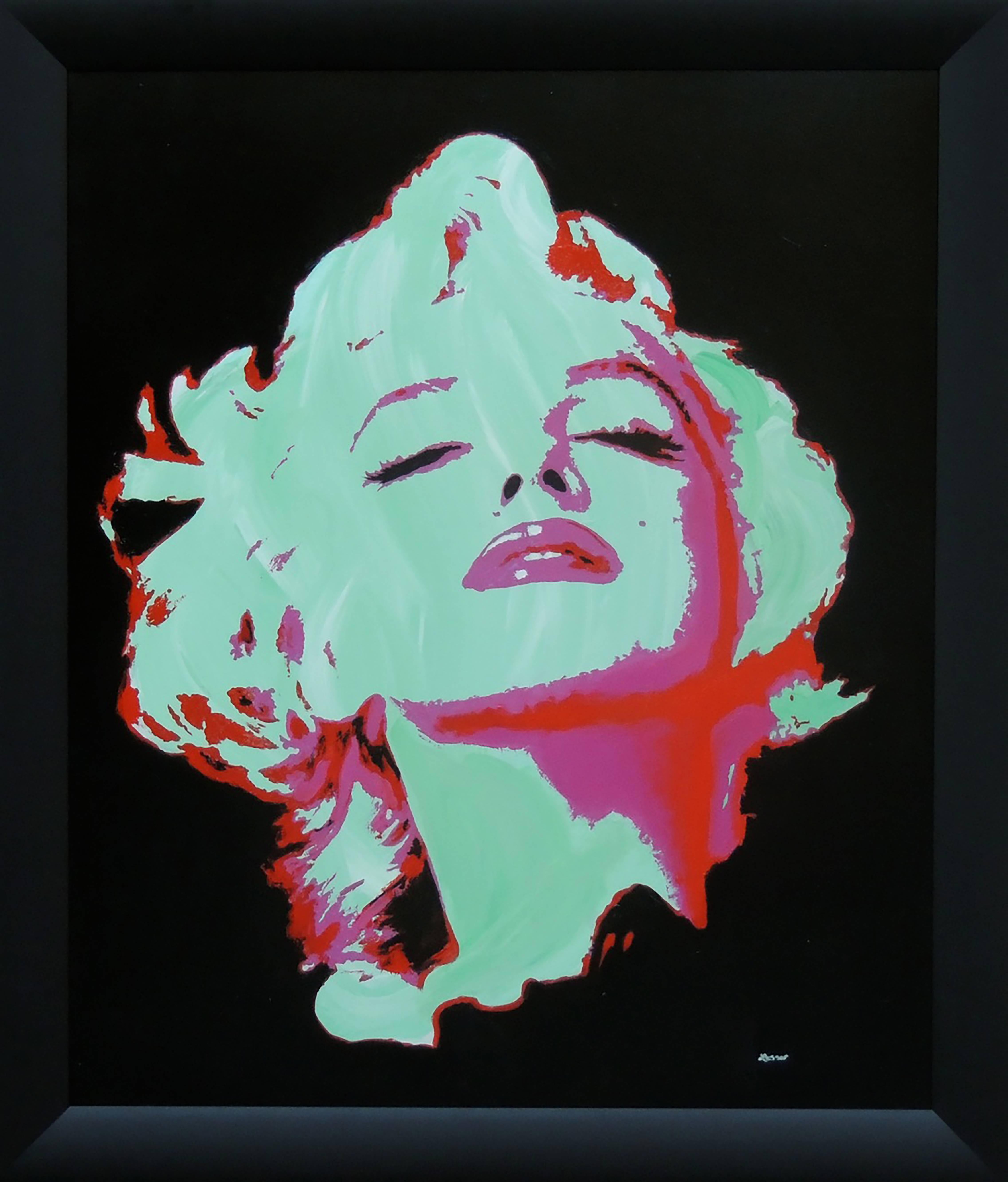 Marilyn Monroe - Süße Träume – Painting von Ron Lesser