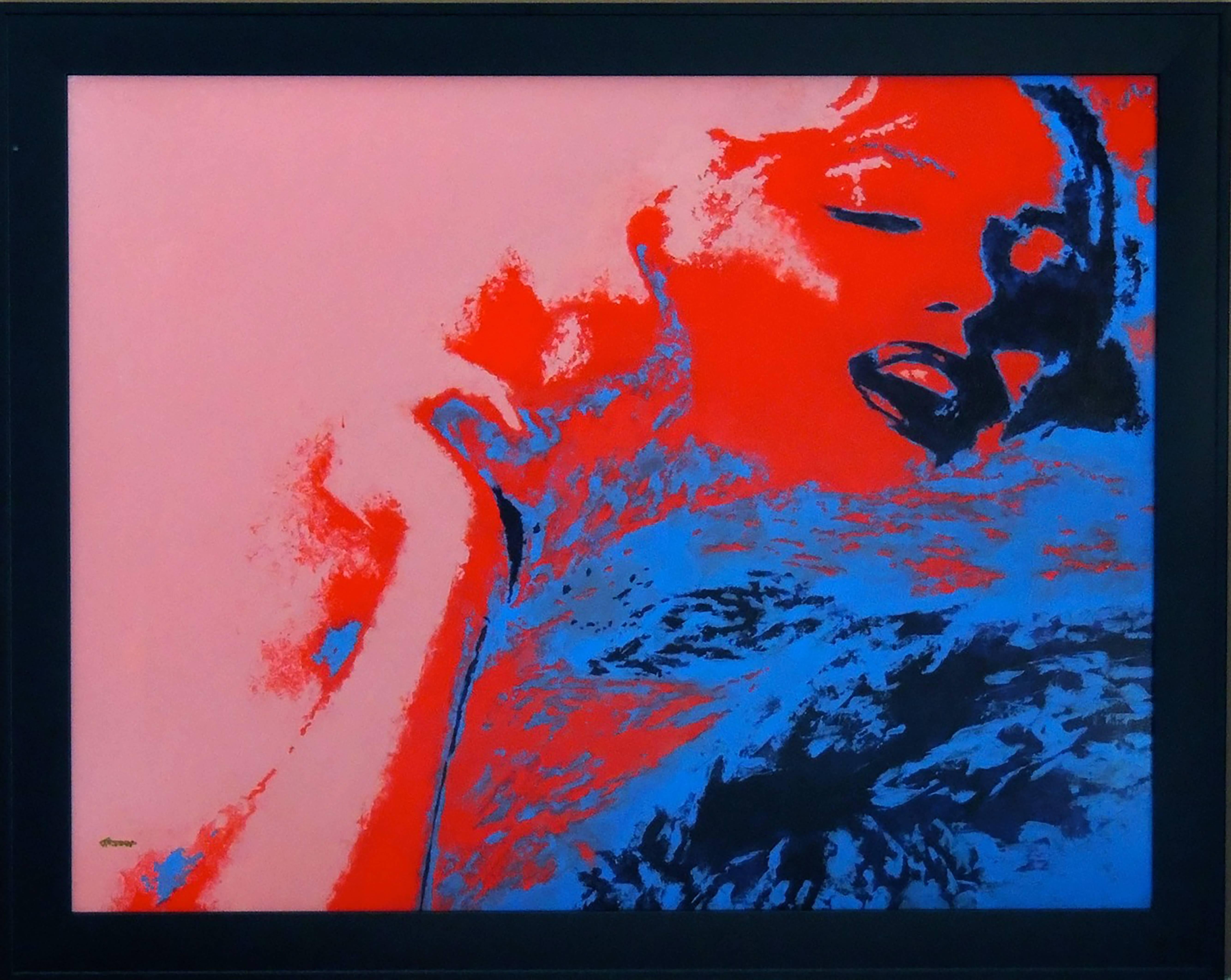 Marilyn Monroe - Sizzle - Painting by Ron Lesser