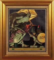 Baby und Vater im Neujahr