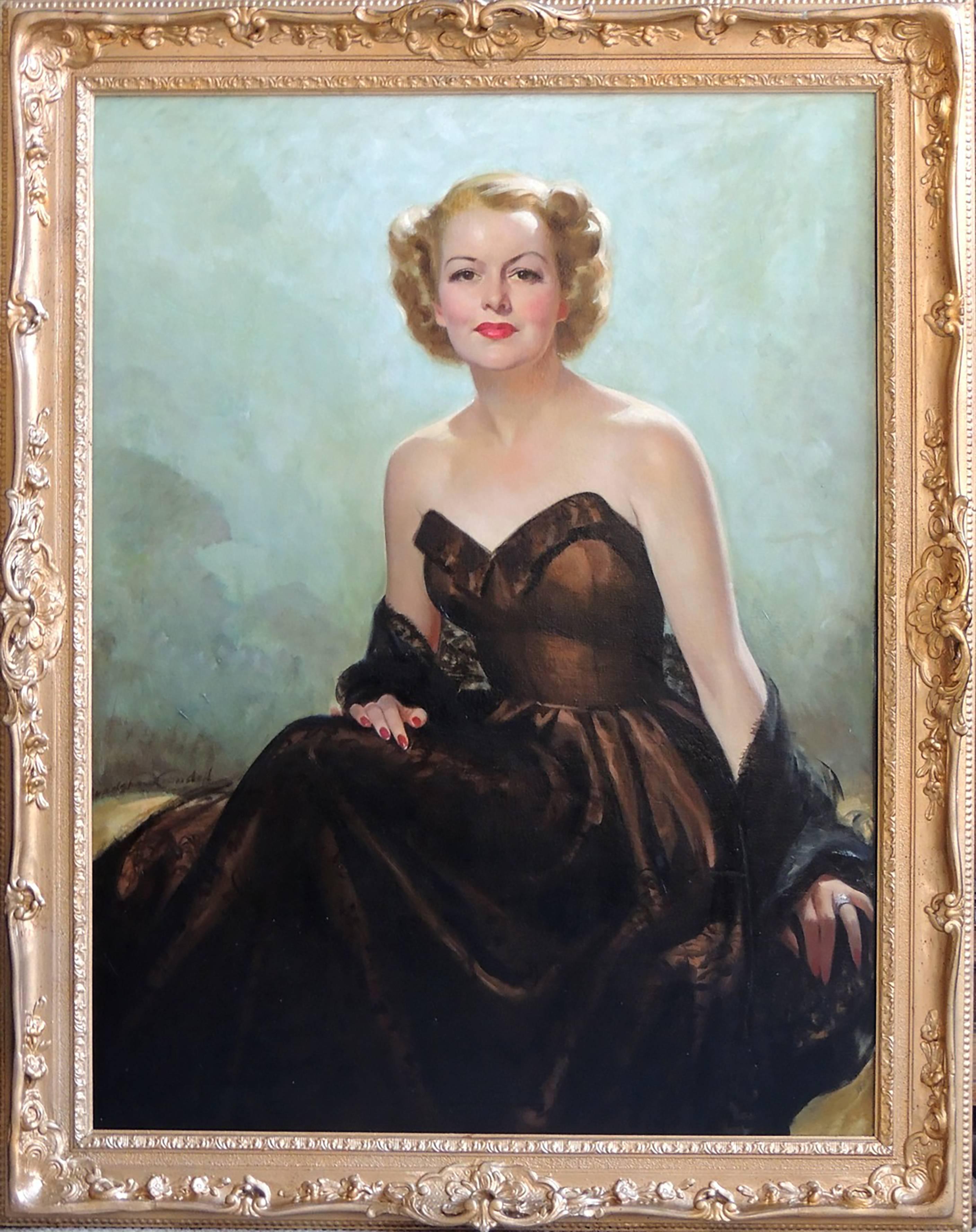 Portrait of a Lady - Painting by Bradshaw Crandell