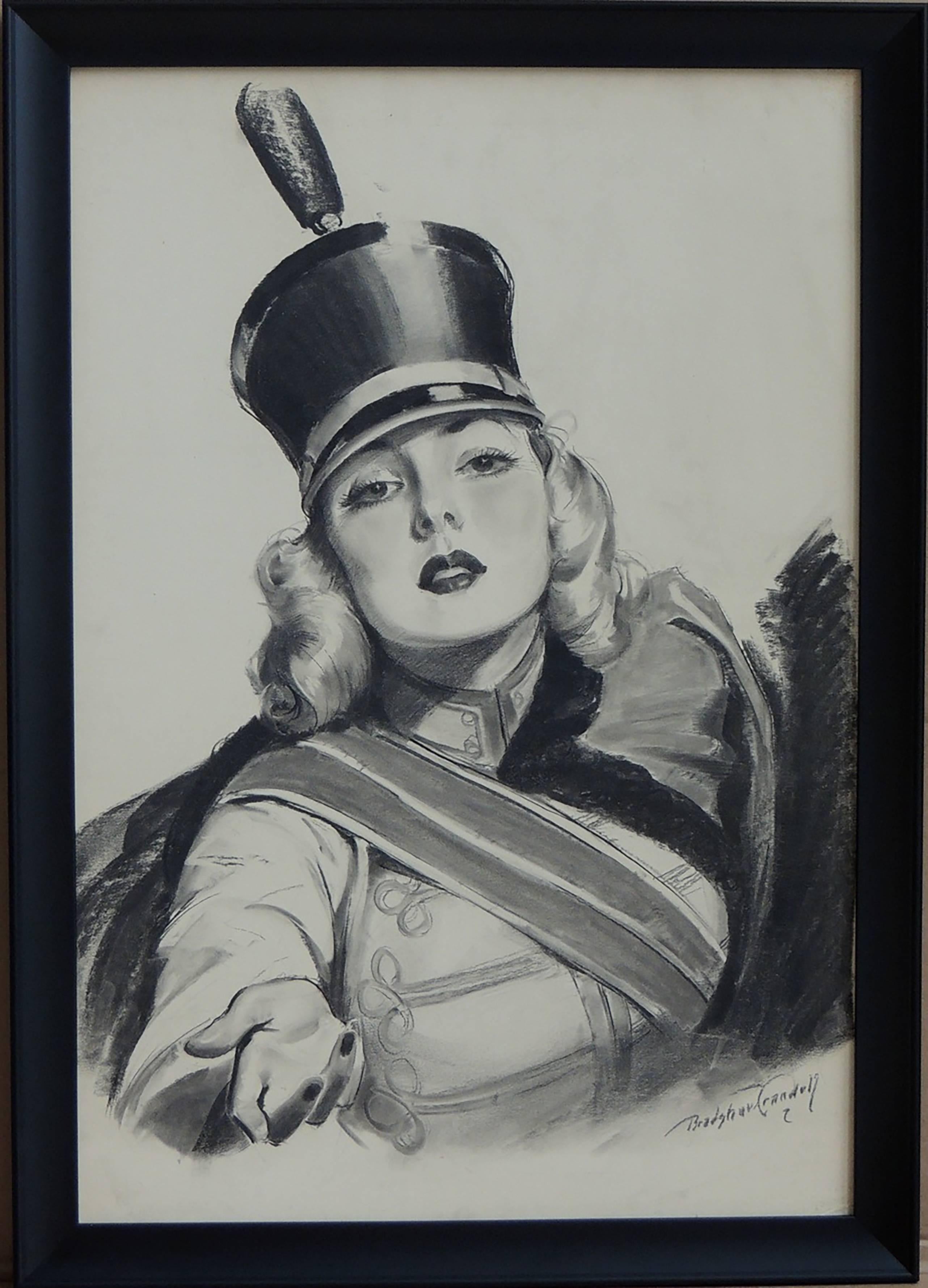 Sweet Caporal Cigarettes 'Majorette' Illustration - Art by Bradshaw Crandell