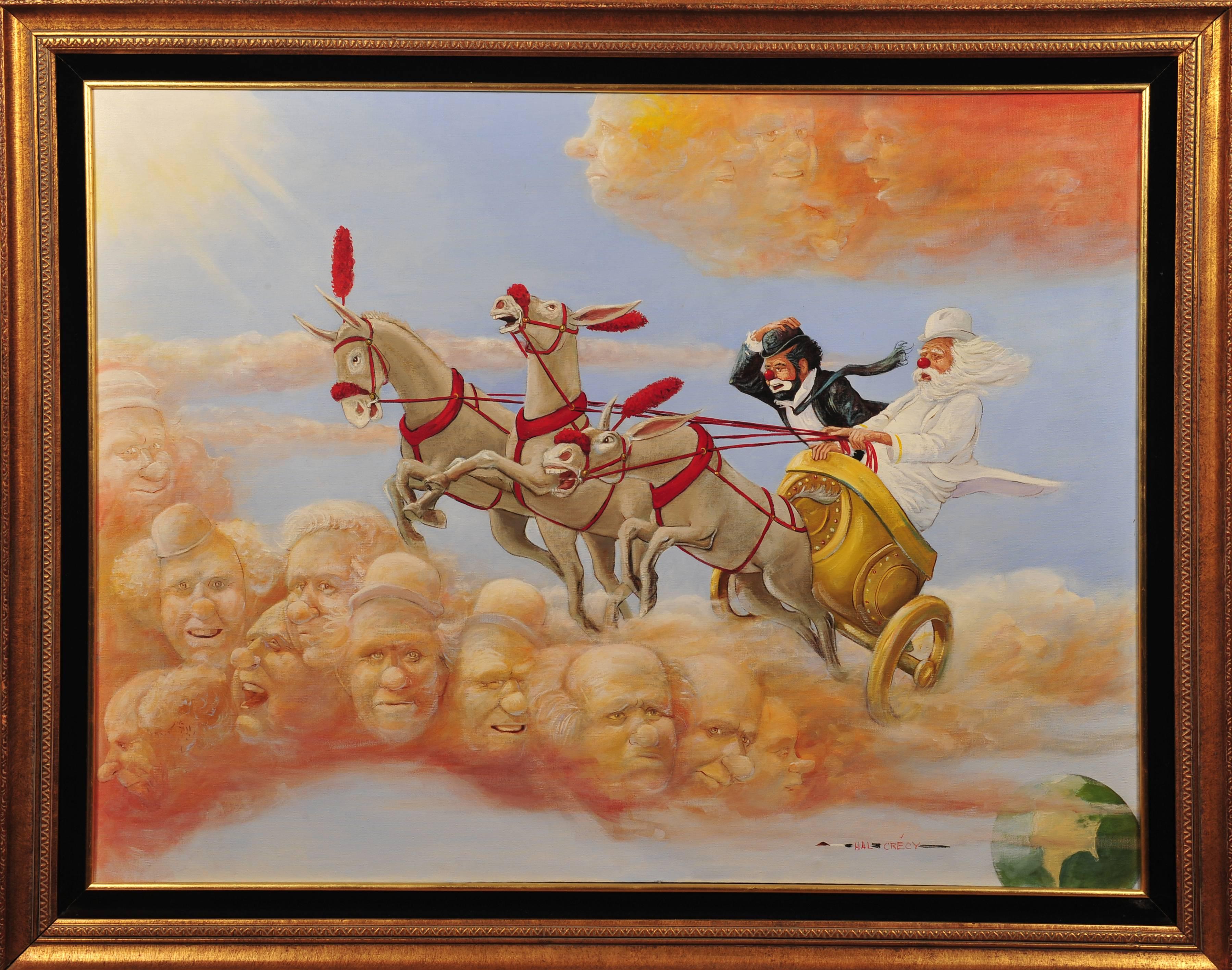 Heavenly Transportation - Painting by Hal Crecy