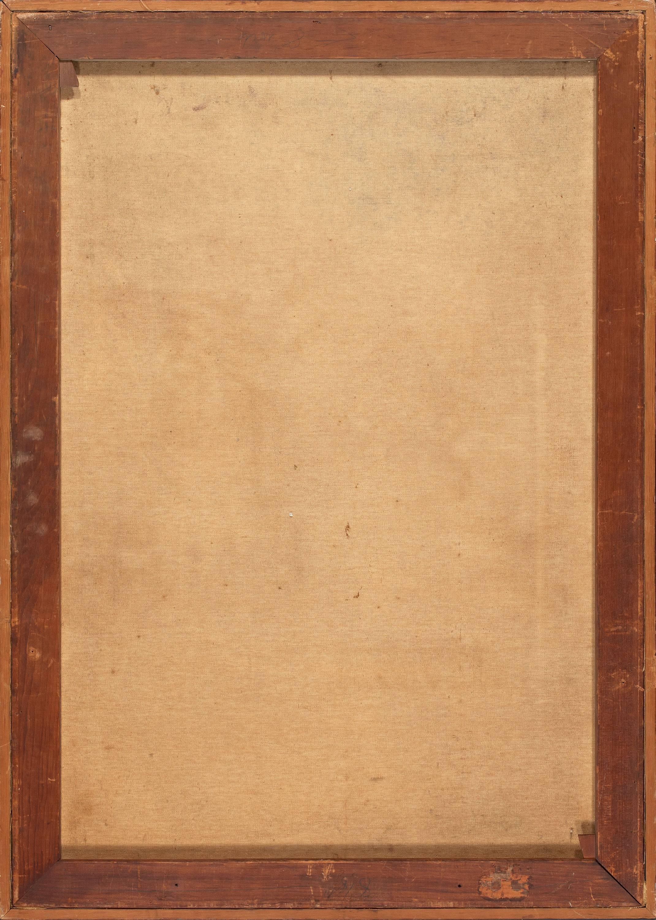 Copertina della rivista Baseball - Figurative Painting Marrone di Joseph Francis Kernan