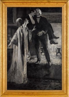 "Lo llevaré a mi habitación" Ilustración original de un cuento de revista