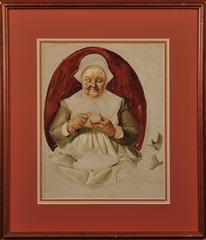 Study for Saturday Evening Post Cover, Peeling Apples