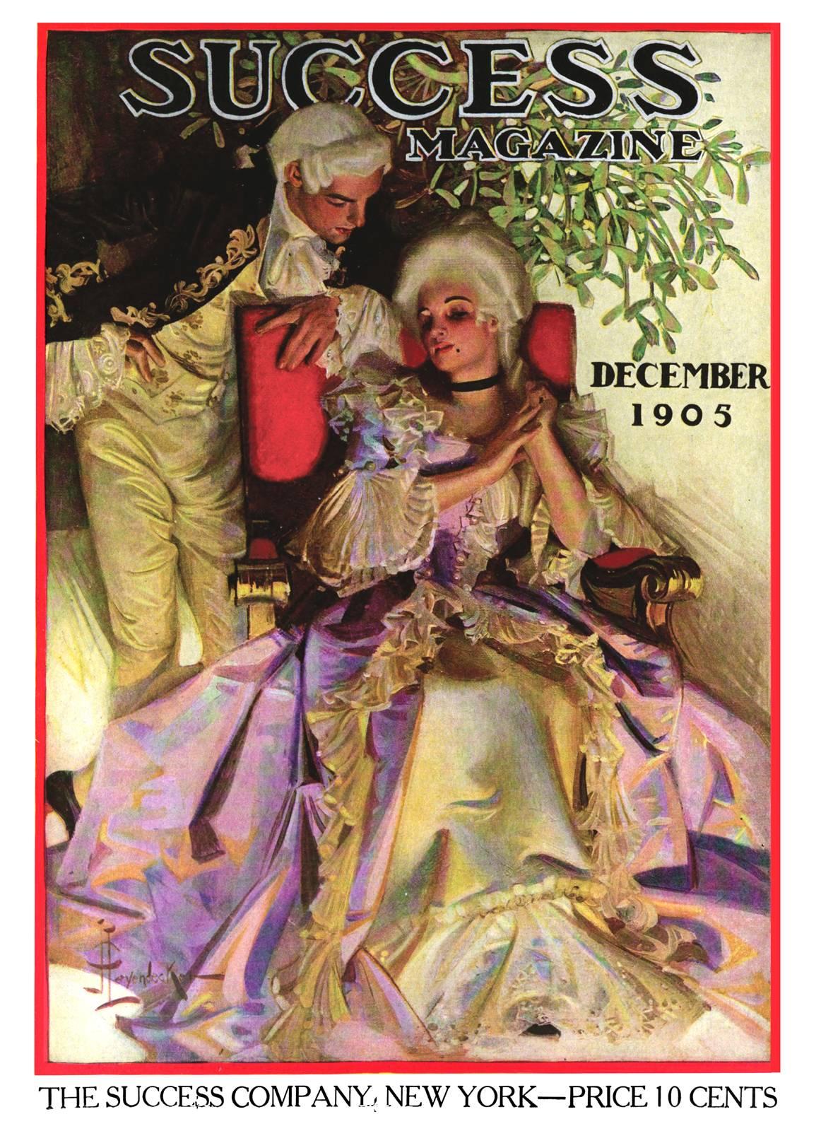 El cortejo, portada de la revista Success - Painting de Joseph Christian Leyendecker