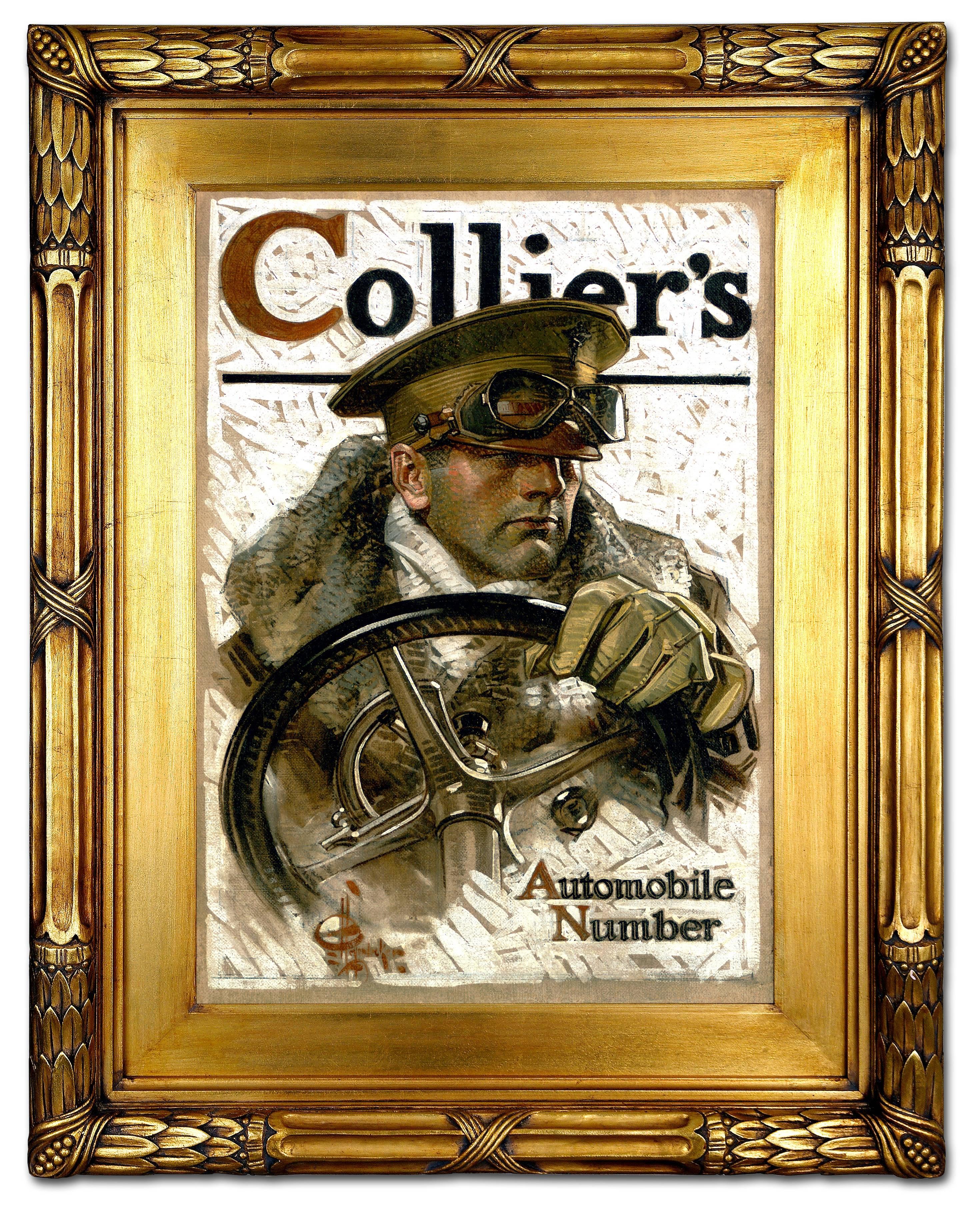 Automobile Number, Collier's Magazine Cover - Painting by Joseph Christian Leyendecker