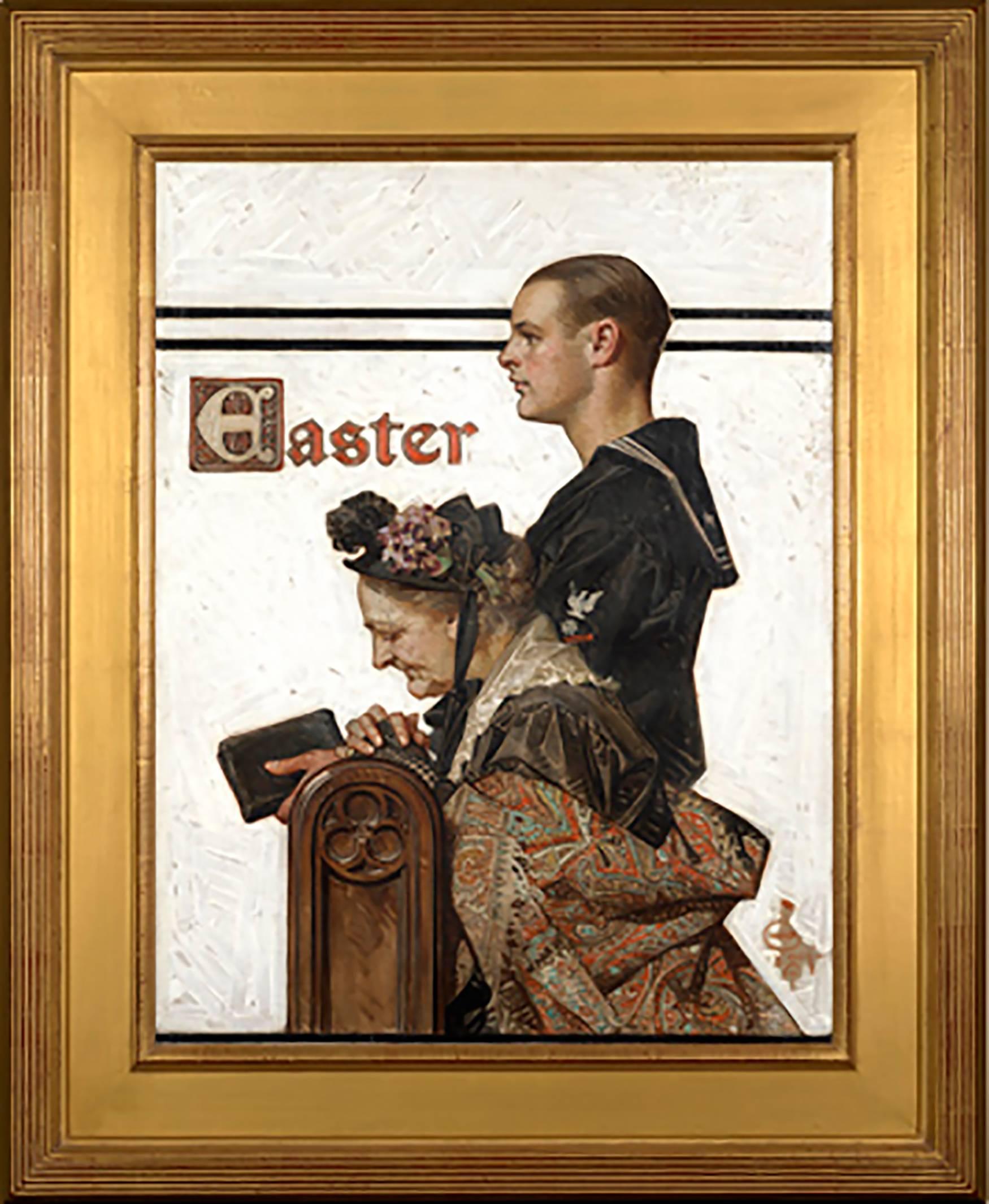 Easter, Saturday Evening Post Magazine Cover - Painting by Joseph Christian Leyendecker