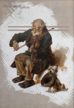 The Violinist and His Assistant, Saturday Evening Post Cover