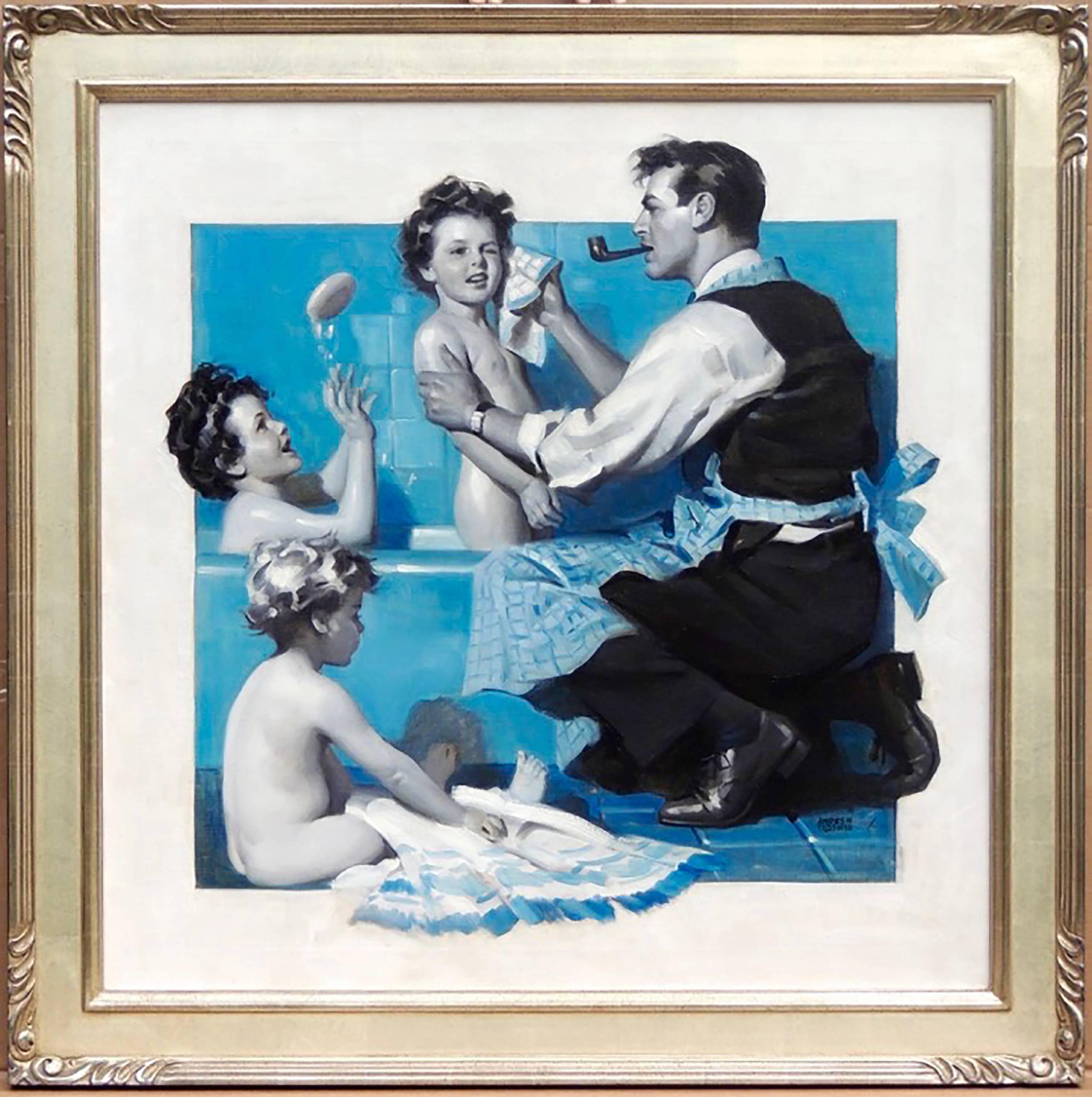 Family Man - Painting by Andrew Loomis
