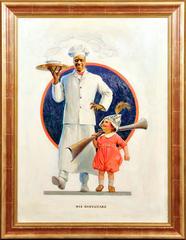 "His Bodyguard, " Cream of Wheat Advertisement, Saturday Evening Post, 1921