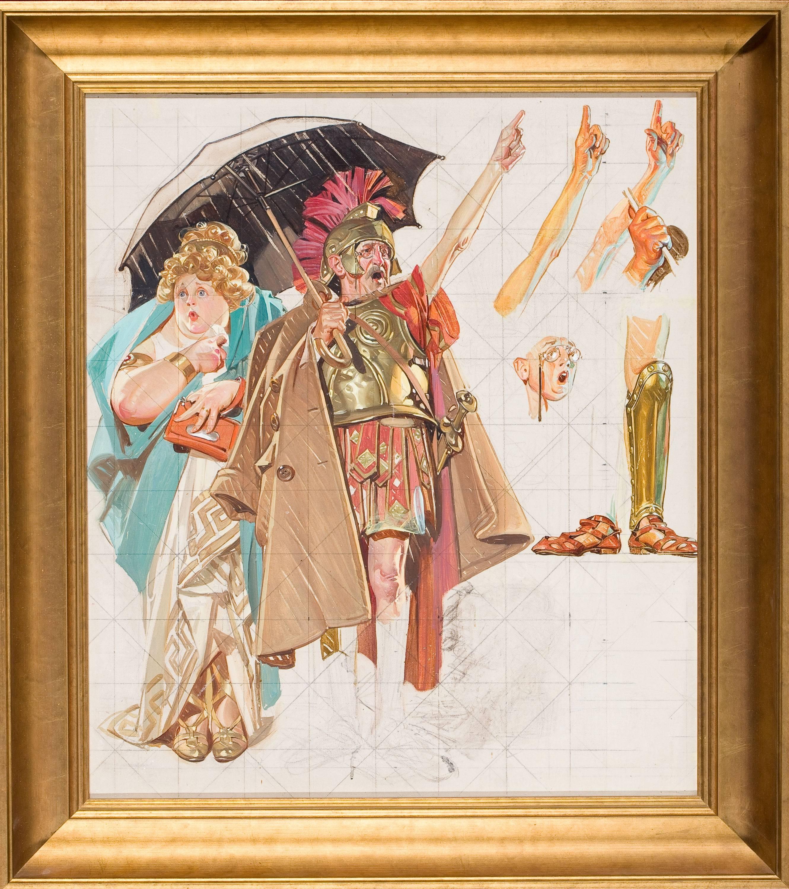 Study for Saturday Evening Post Cover, March 10, 1934 - Painting by Joseph Christian Leyendecker
