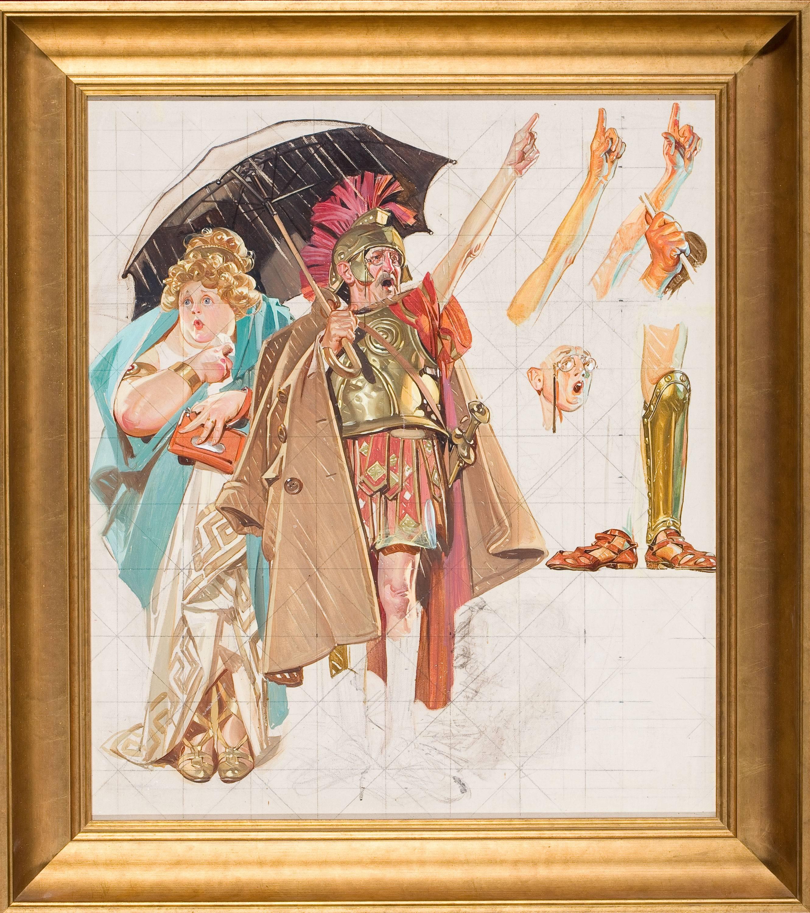 Estudio para la portada del Saturday Evening Post, 10 de marzo de 1934 - Painting de Joseph Christian Leyendecker