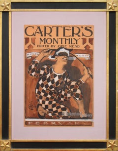 Harlekin Grinning and Brandishing his Batte