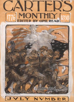 Antique The Soldiers' Charge, Carter's Monthly Magazine Cover