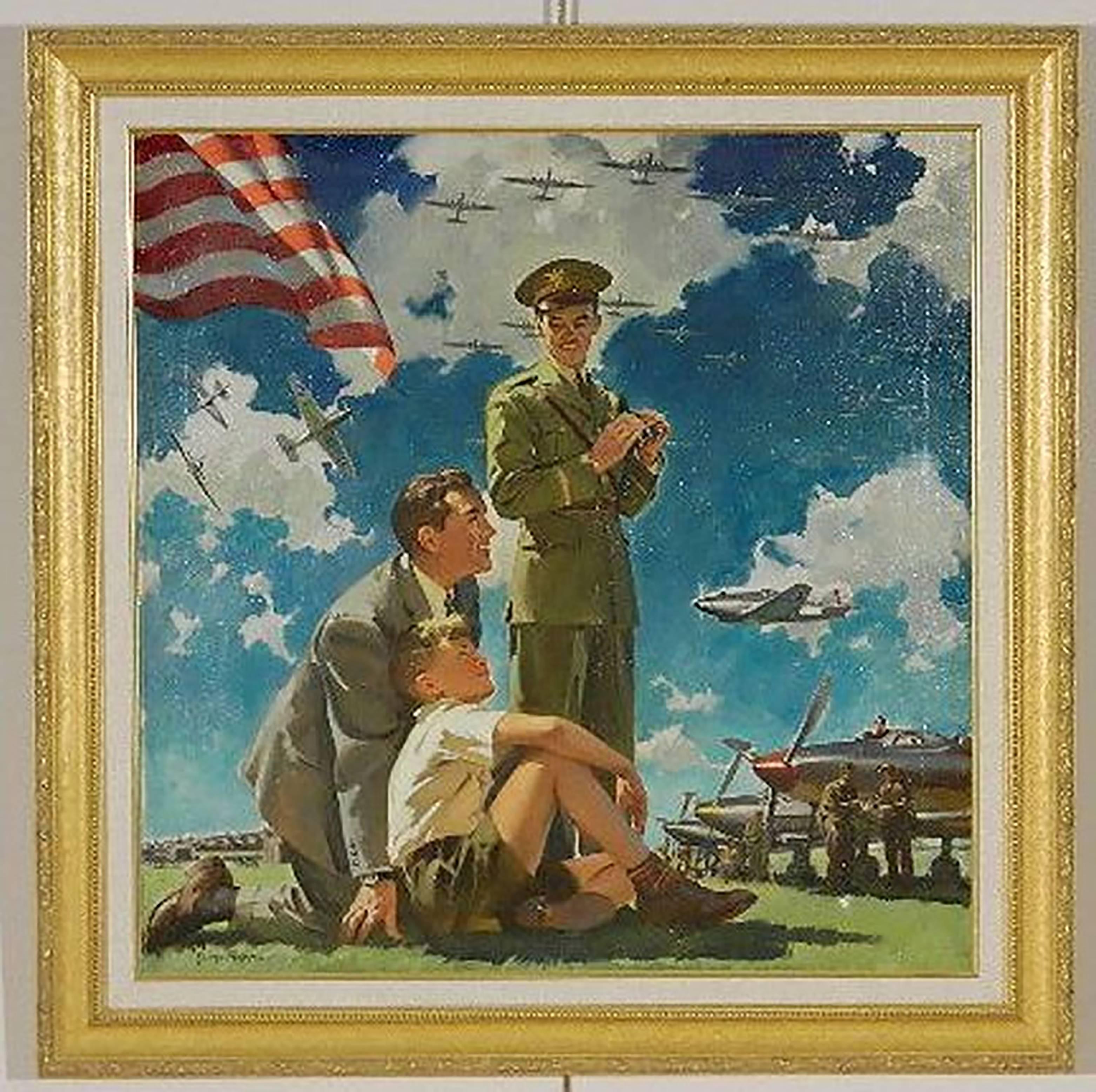 The Air Show - Painting by George L. Rapp